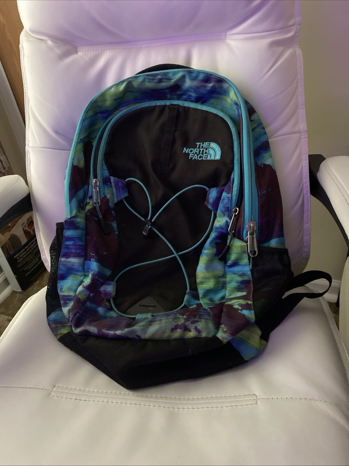 The North Face Jester School Laptop Backpack Multicolor Blue Purple Green