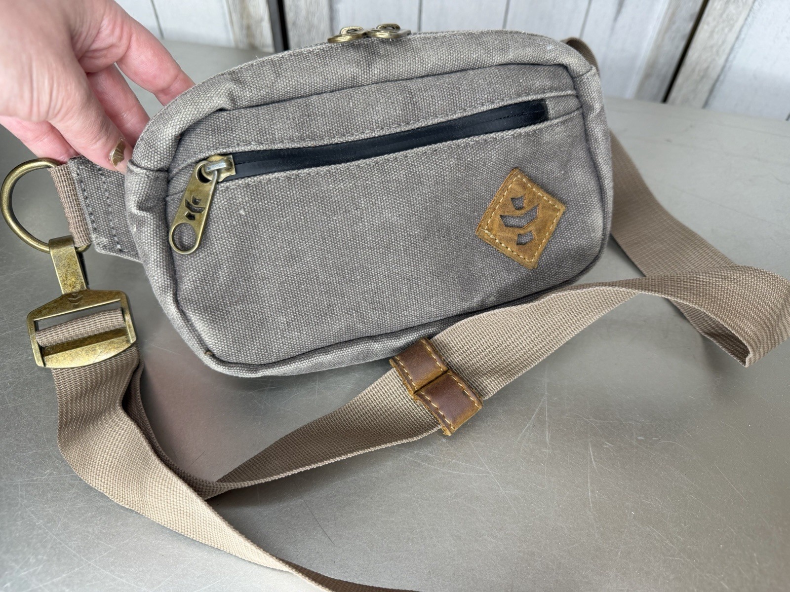 Revelry Companion Smell Proof Water Resistant Carbon Lined Crossbody Fanny Pack