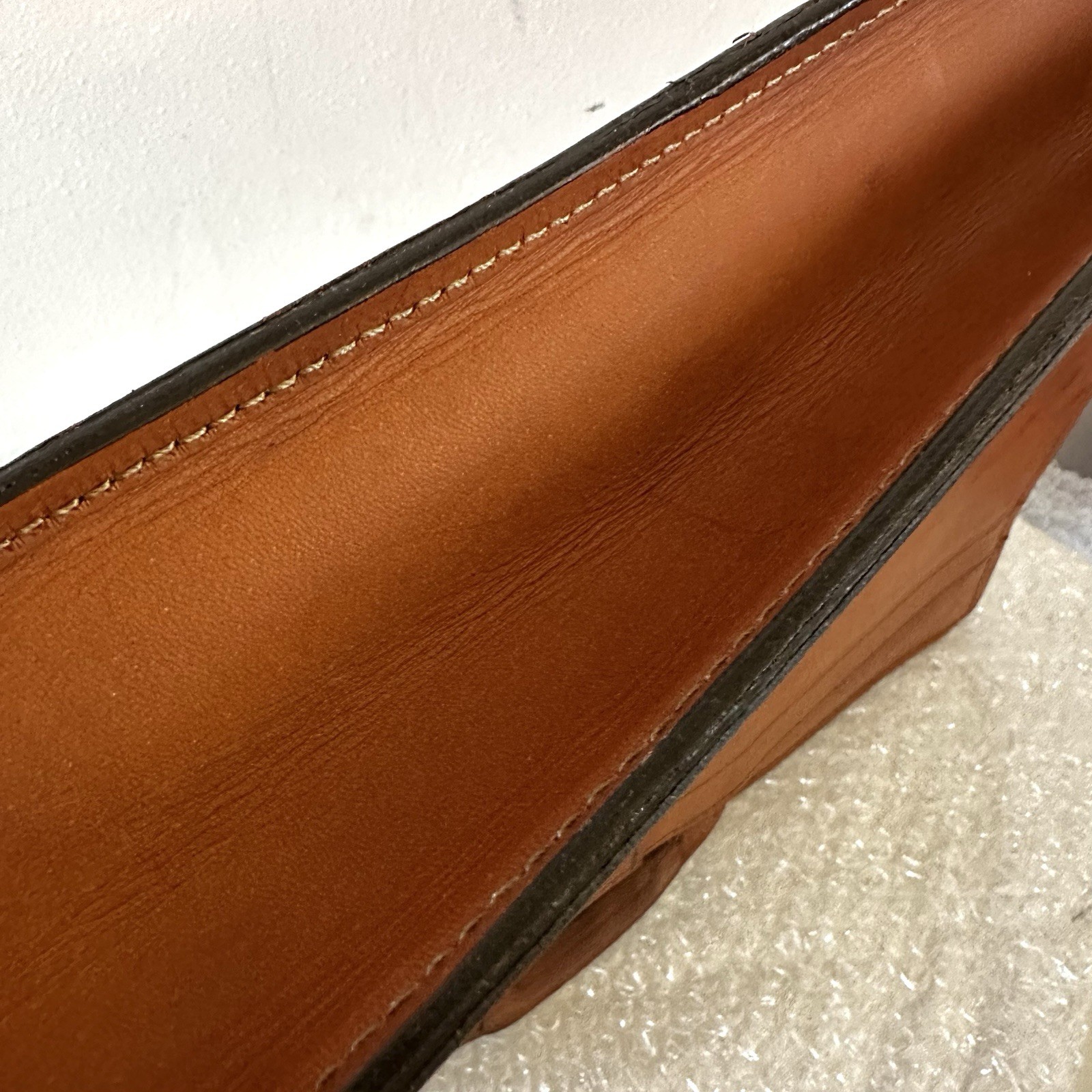 HARTMANN LEATHER ATTACHE PORTFOLIO BRIEFCASE Belting (Tan) Retractable Handles