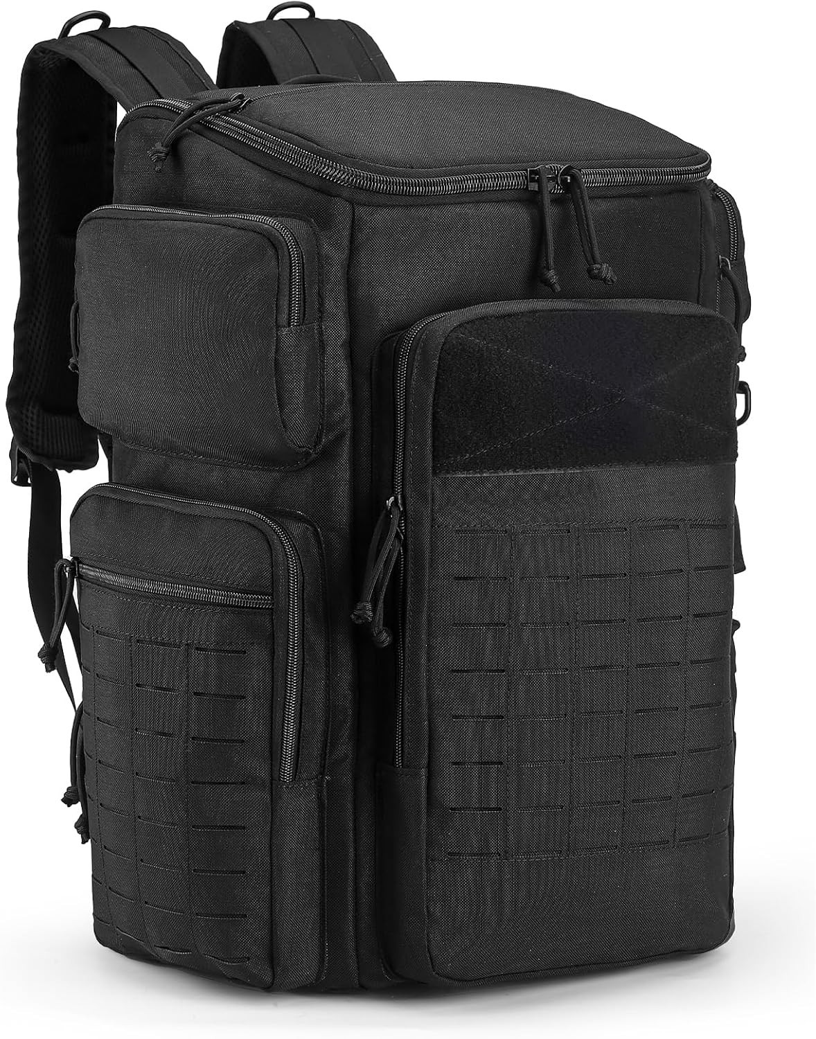 Tsrgsn 50L Military Tactical Backpack for Men Large Travel Backpack, Black