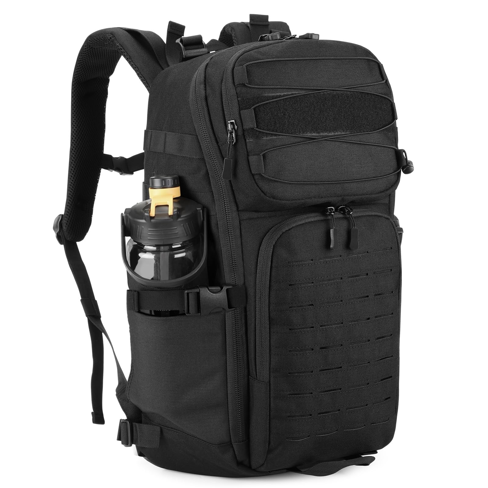 HUNTVP 35L Tactical: Your 3-Day Zombie Apocalypse & Snack Hauler for Men, Black