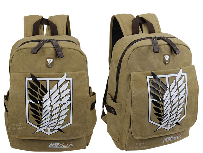 Attack on Titan Backpacks School Student Shoulder Bags Cosplay Travel Bag GIFT