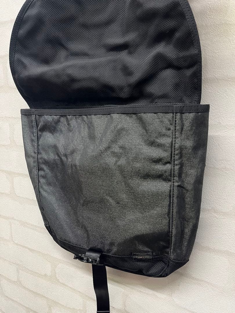 Authentic PORTER Yoshida Kaban Shoulder Bag 28cm x 34cm Black, Adjustable Strap