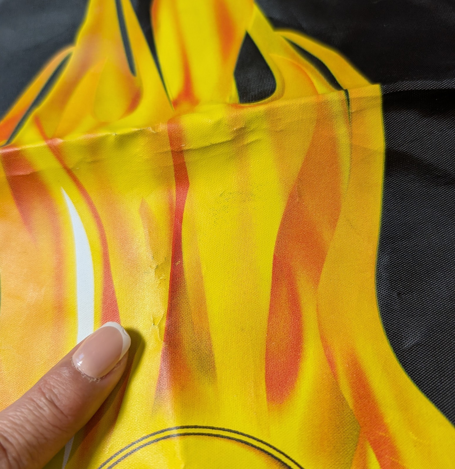 NWT Hard Rock Cafe Black Drawstring Backpack Gym Sack Bag Flames
