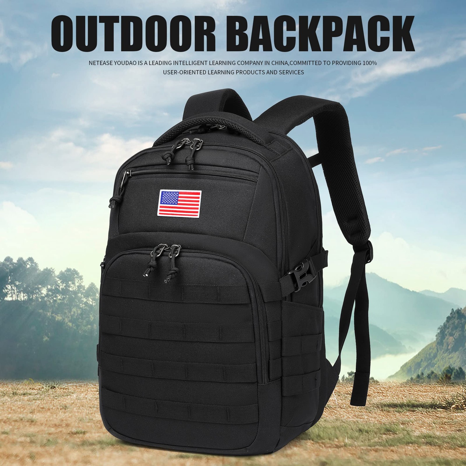 Military tactical backpack, backpack for men black small tactical assault bag…