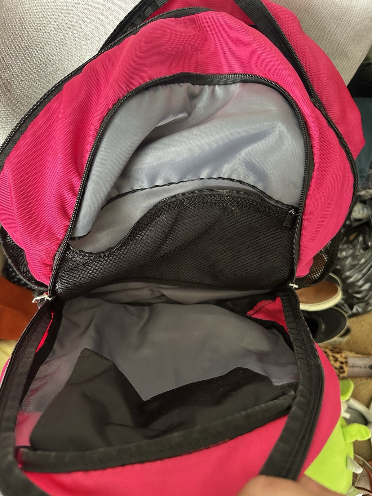 Adidas Striker II Team Backpack Pink Black Multiple Pockets
