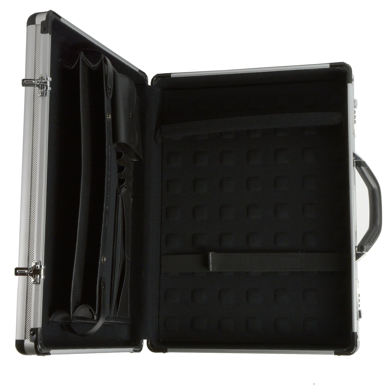 Executive Aluminum Briefcase Padded Laptop Briefcase For Men Hard Shell Attac…