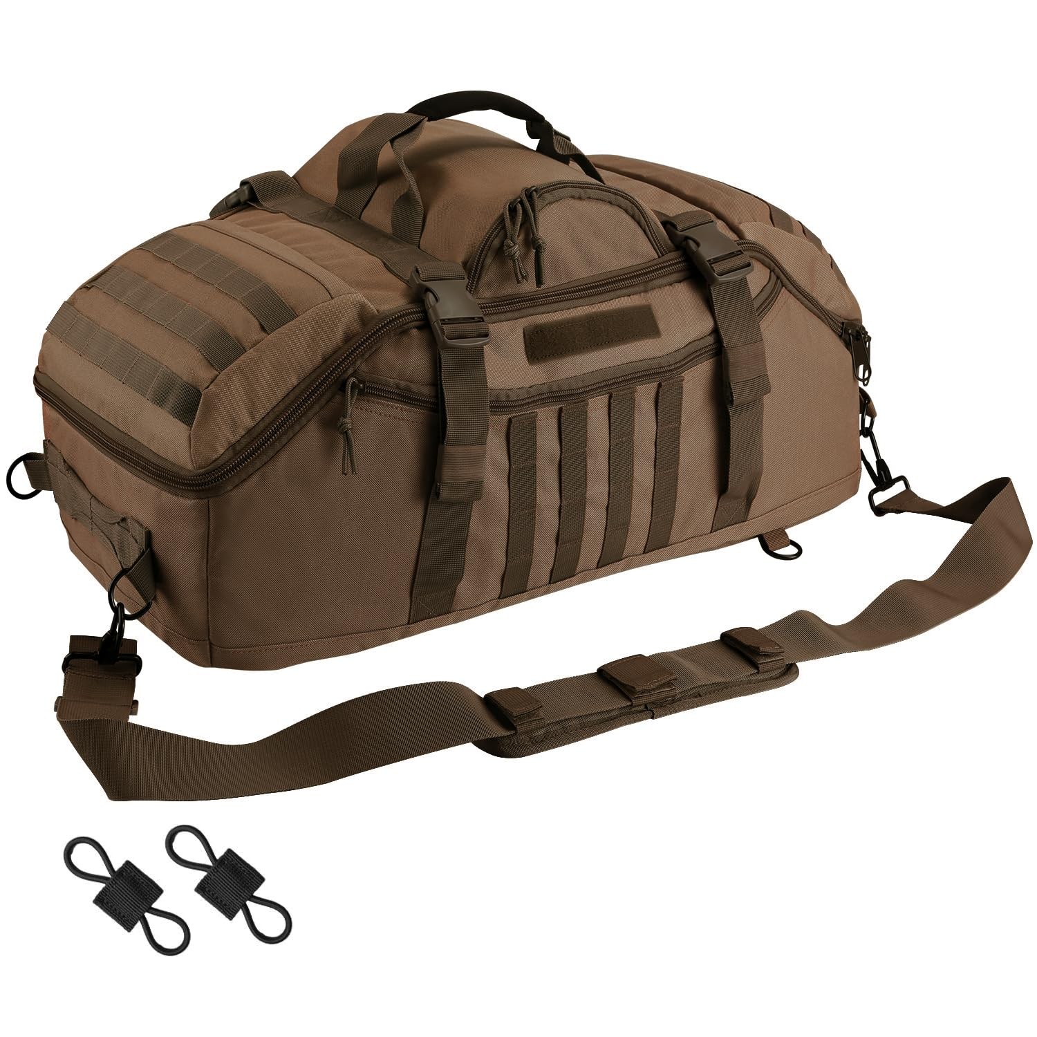 Hannibal Tactical 65L Large Duffle Bag, 3-in-1 Tactical Backpack MOLLE Pack f…