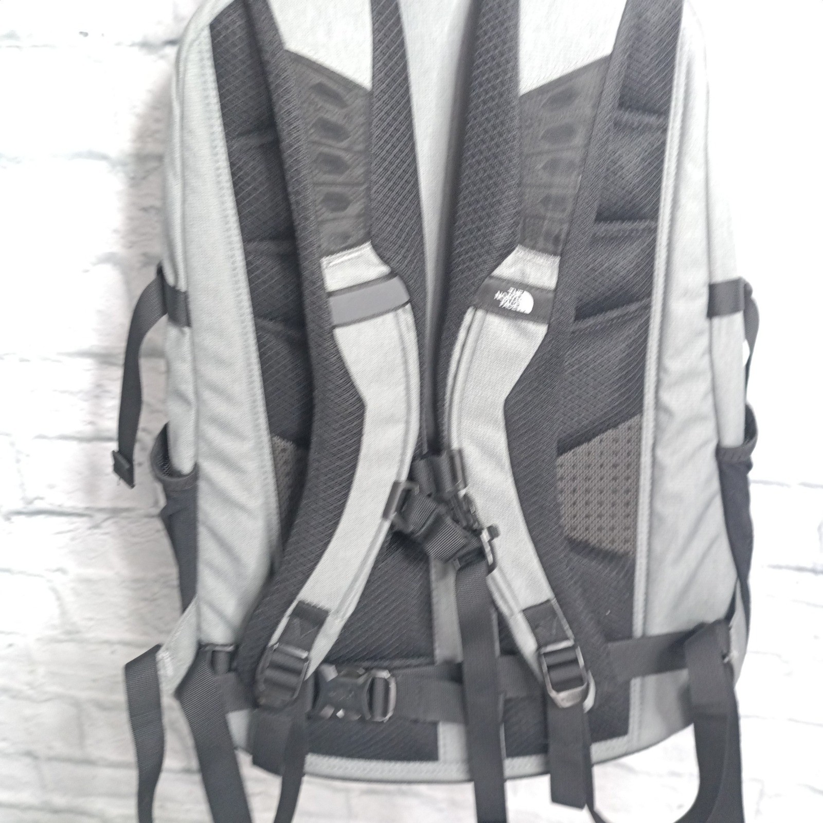 The North Face Generator Backpack Grey Black Embroidered Enterprise Bank s9