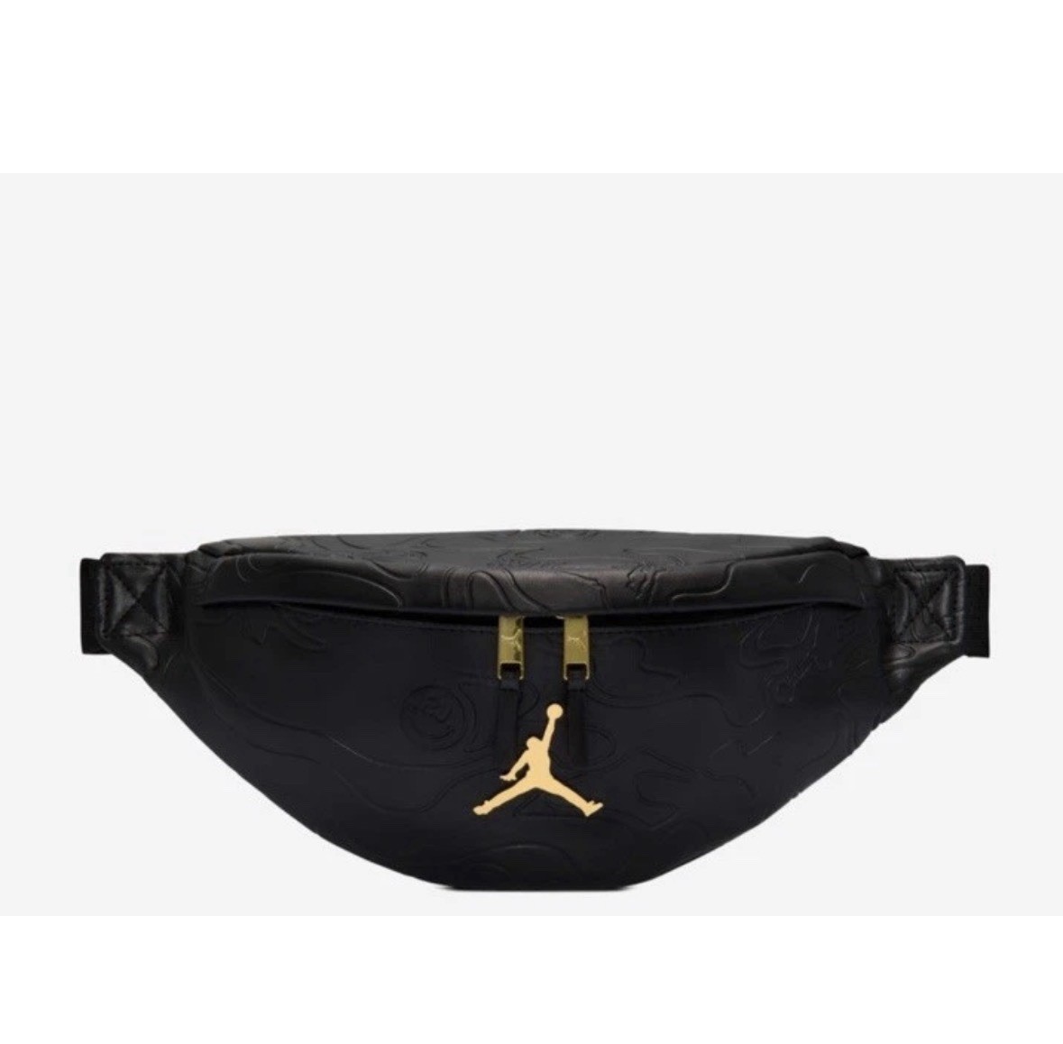 Jordan Borough Cross-Body Bag (5.6L) Black Gold Belt-Bag New Nike NWT