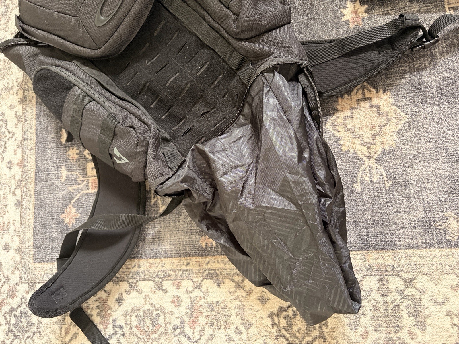 Oakley Black Tactical Utility Backpack Laptop Travel EDC Gear Bag Multi Pocket
