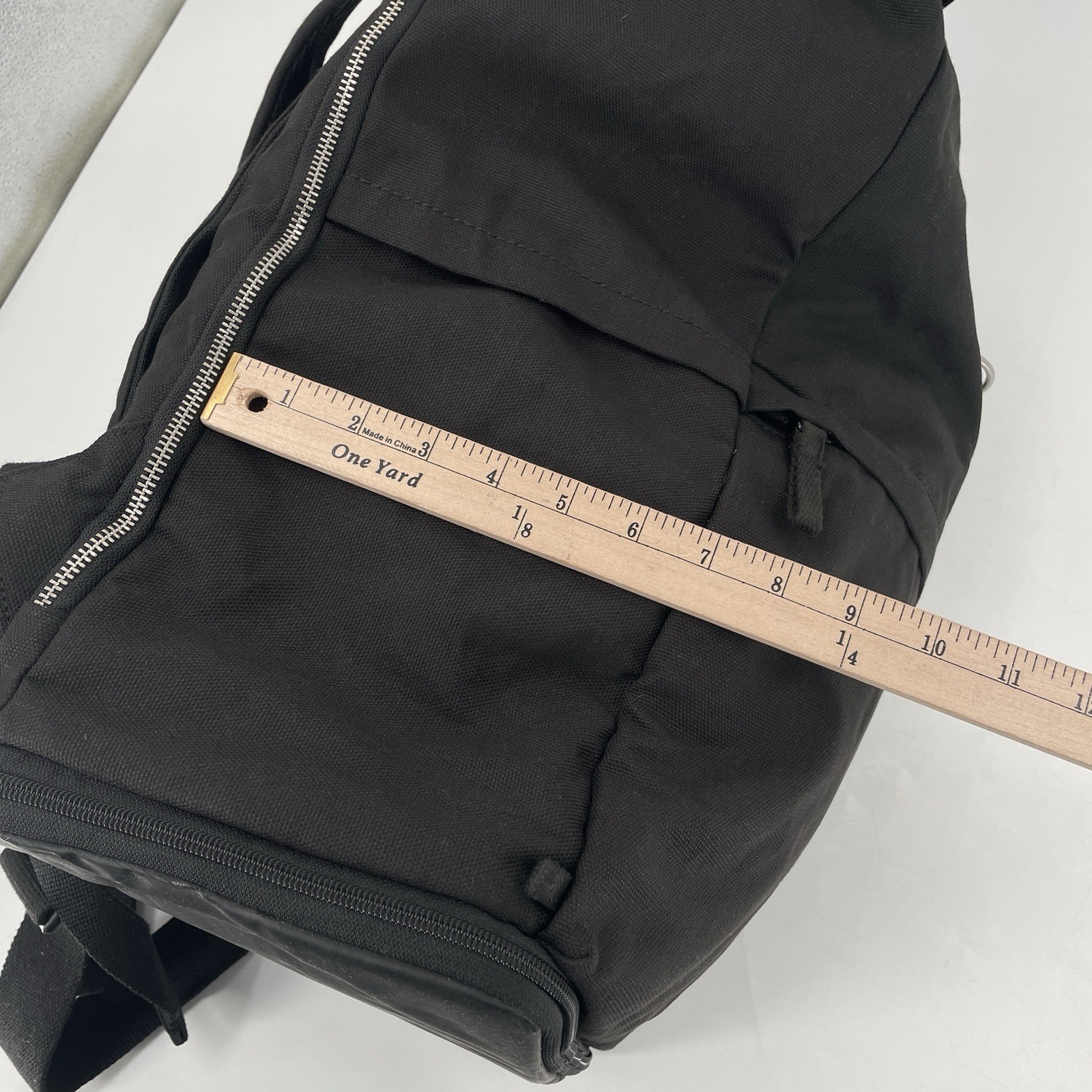 IKEA Forenkla Backpack In Black – Roll Top Style – Padded Laptop Sleeve