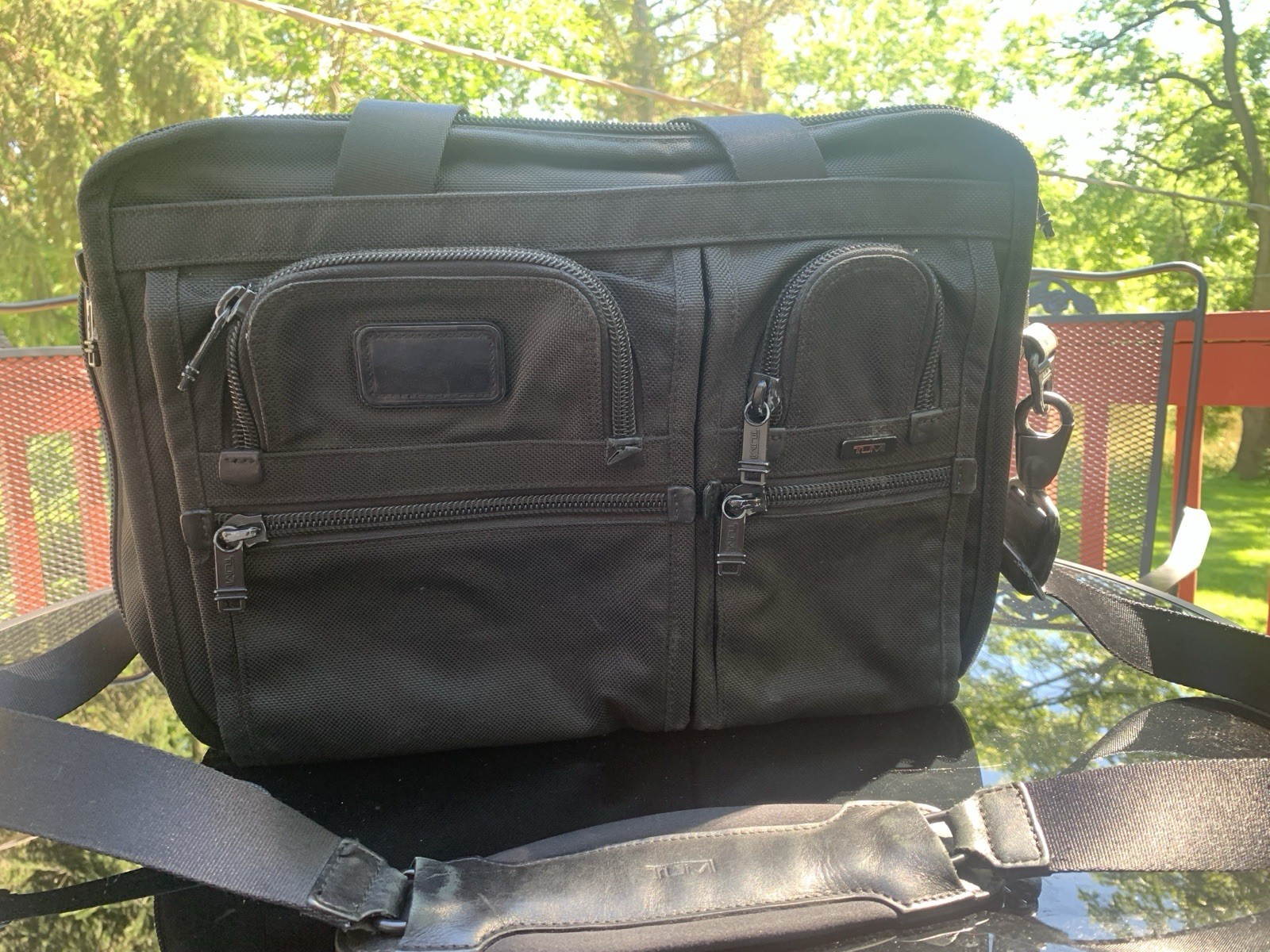 Tumi Alpha Briefcase | FXT Ballistic Nylon | 15” Laptop | With Shoulder Strap