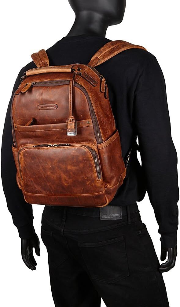 FRYE Logan Backpack Backpack Cognac Antique Pull Up One Size, New