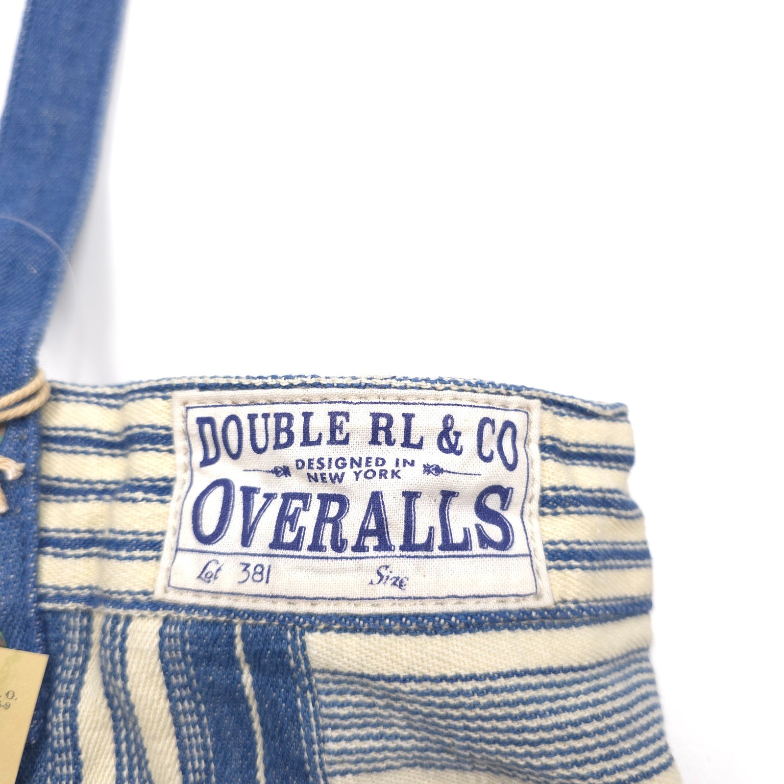 RRL Tote Bag Mens Naval Patchwork Striped Denim Double RL NWT Authentic