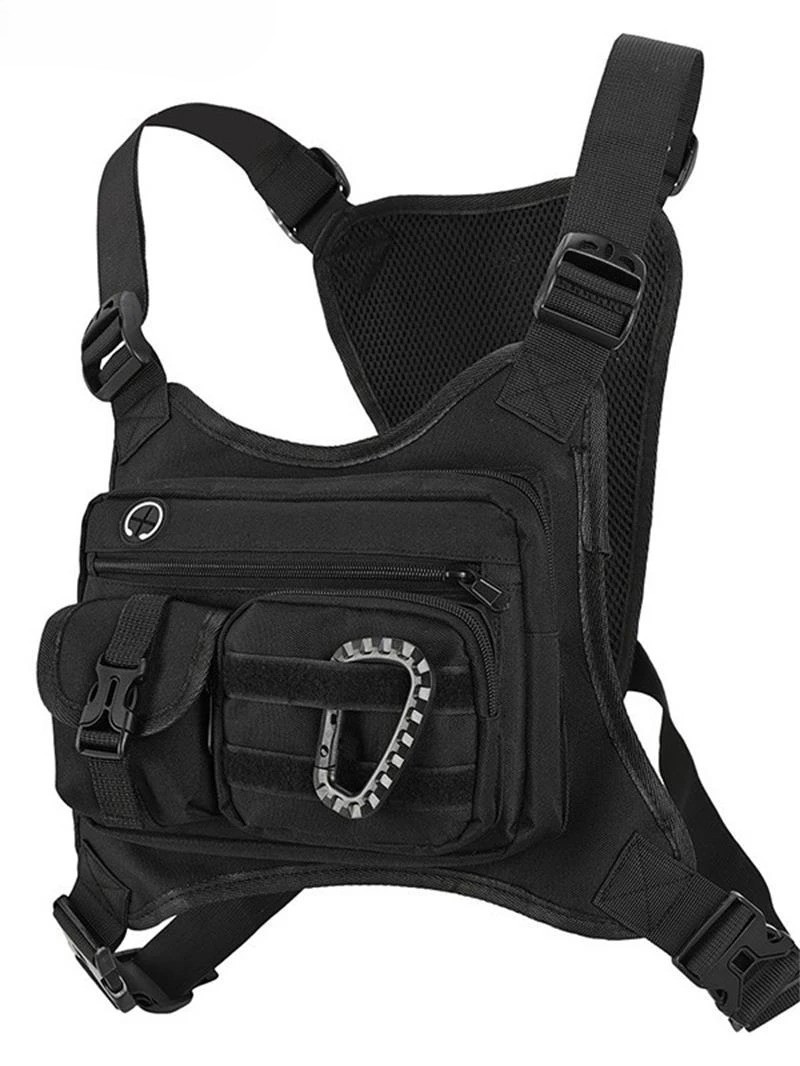 Running Chest Rig Bag Front Pouch EDC Pack Sports Vest for Men Women