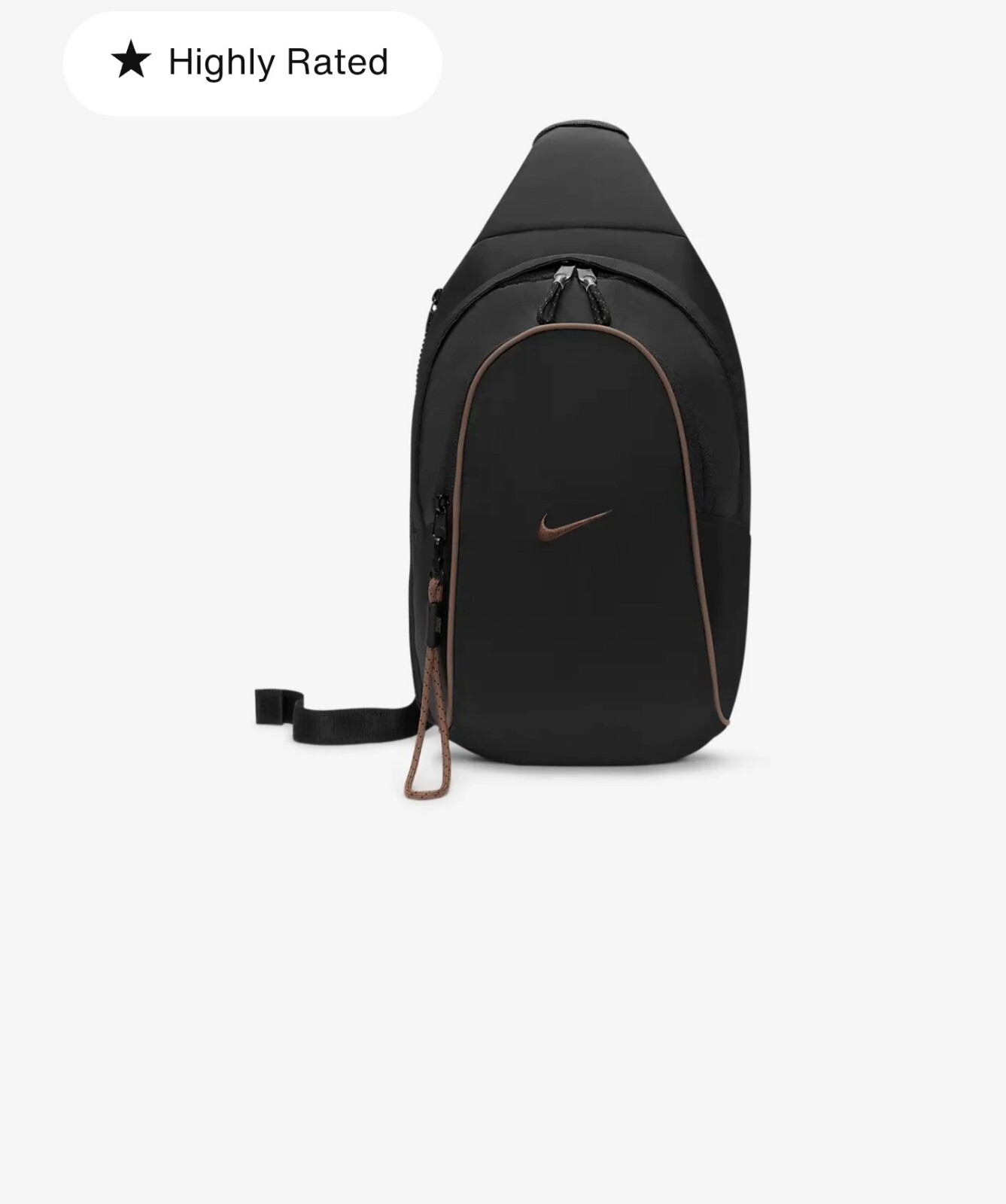 Nike Sportswear Essentials Sling Bag Unisex Sport Pack Black DJ9796-010 NWT