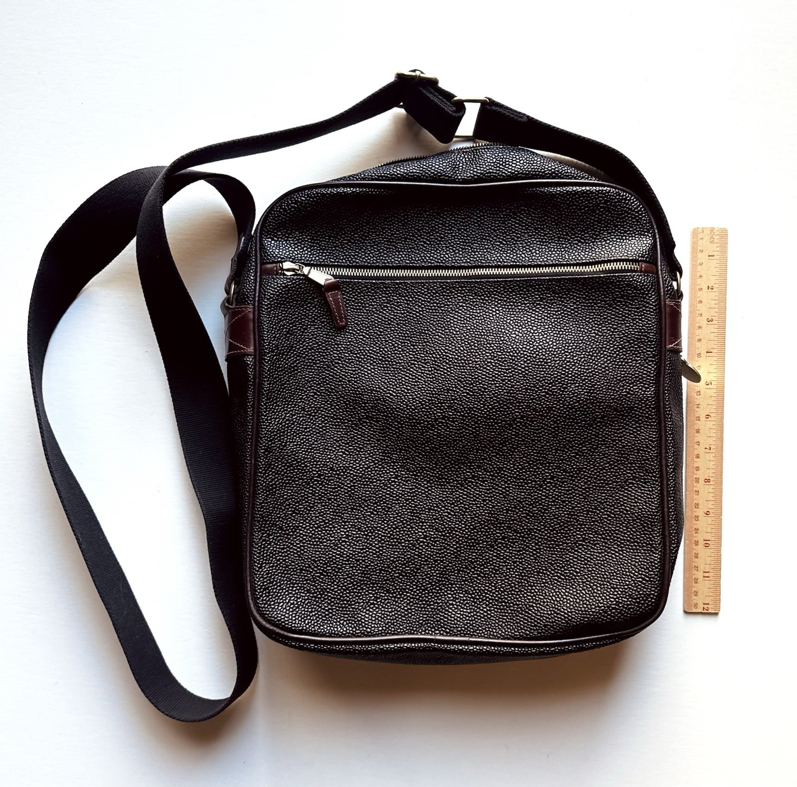 Mulberry Large Scotchgrain & Leather Mens Unisex Crossbody Satchel Messenger Bag