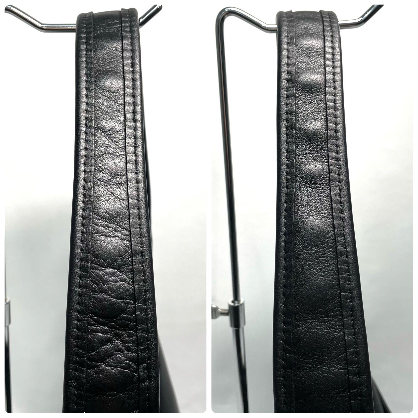 OLD COACH Ergo Shoulder Bag Leather Black 9033 31cm×24cm×7cm/12.20×9.45×2.76in
