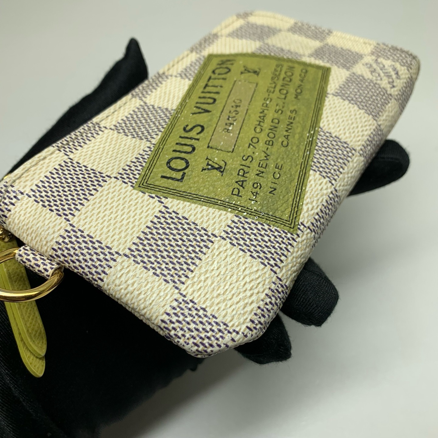 Louis Vuitton Pre-Owned Authentic – Coin Purse White N63085 14×8×1cm Canvas