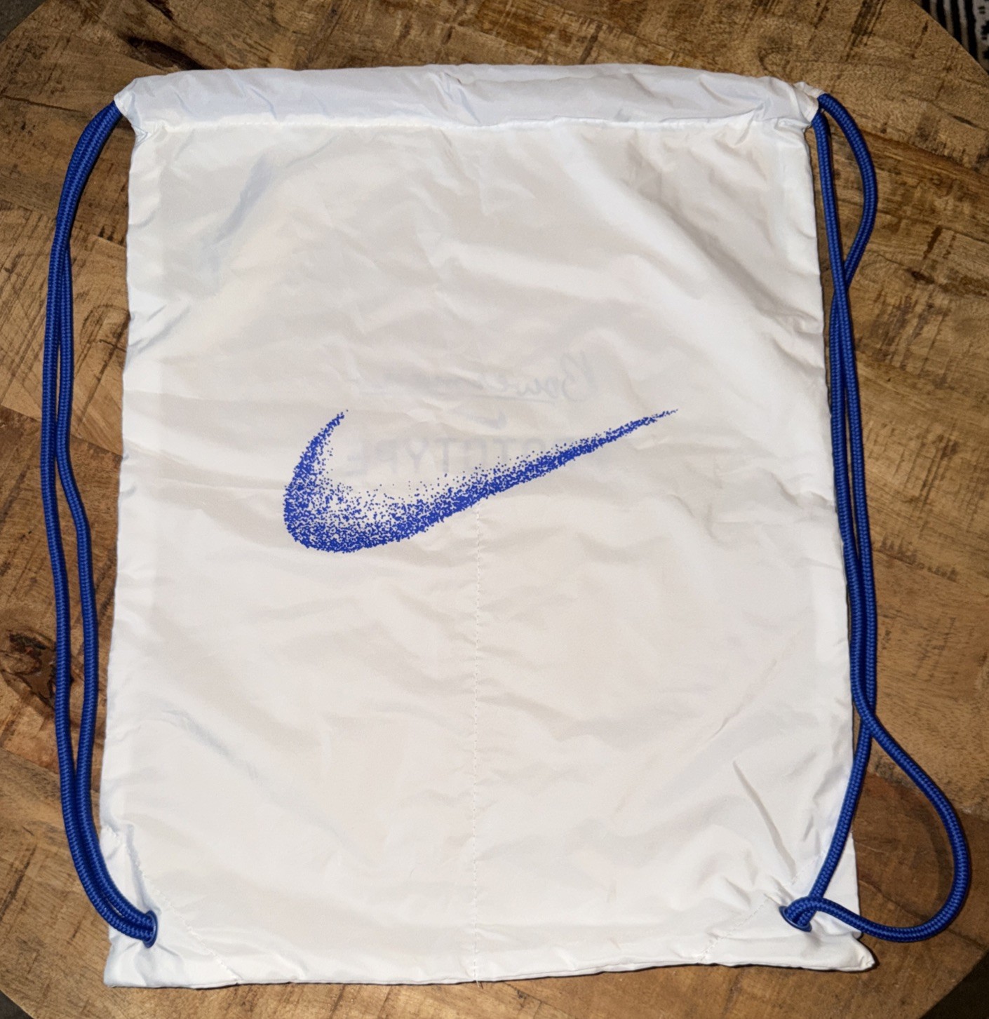Nike Bowerman PROTOTYPE Dust Bag White Blue For Track Spikes 17.5 X 13.5 Inch