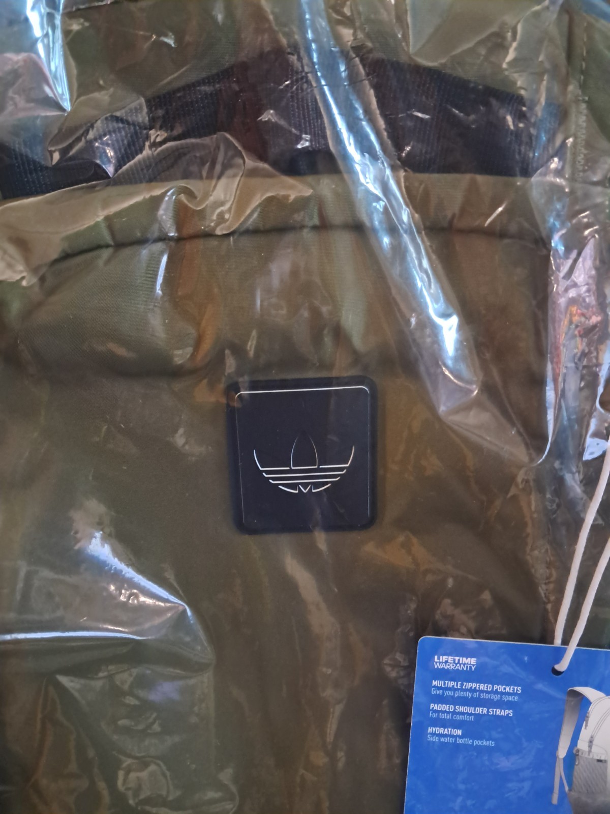 Adidas Overland Backpack – Olive Green/Black/White