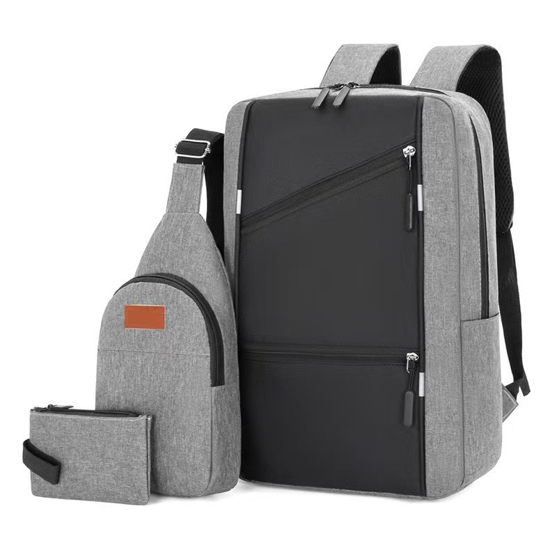 New Laptop Backpack Waterproof Anti-thef Travel School Book Bag Black