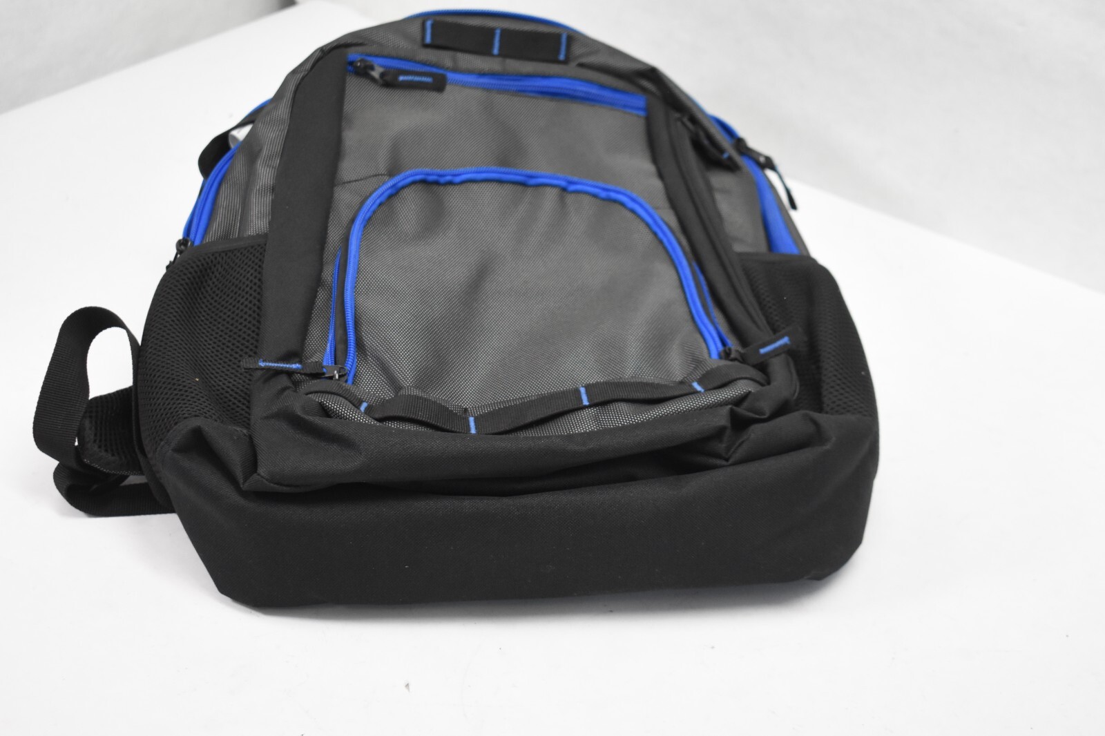 Port Authority BG207 XTreme Backpack Dark Gray/Blue/Shock Blue Zippered Storage