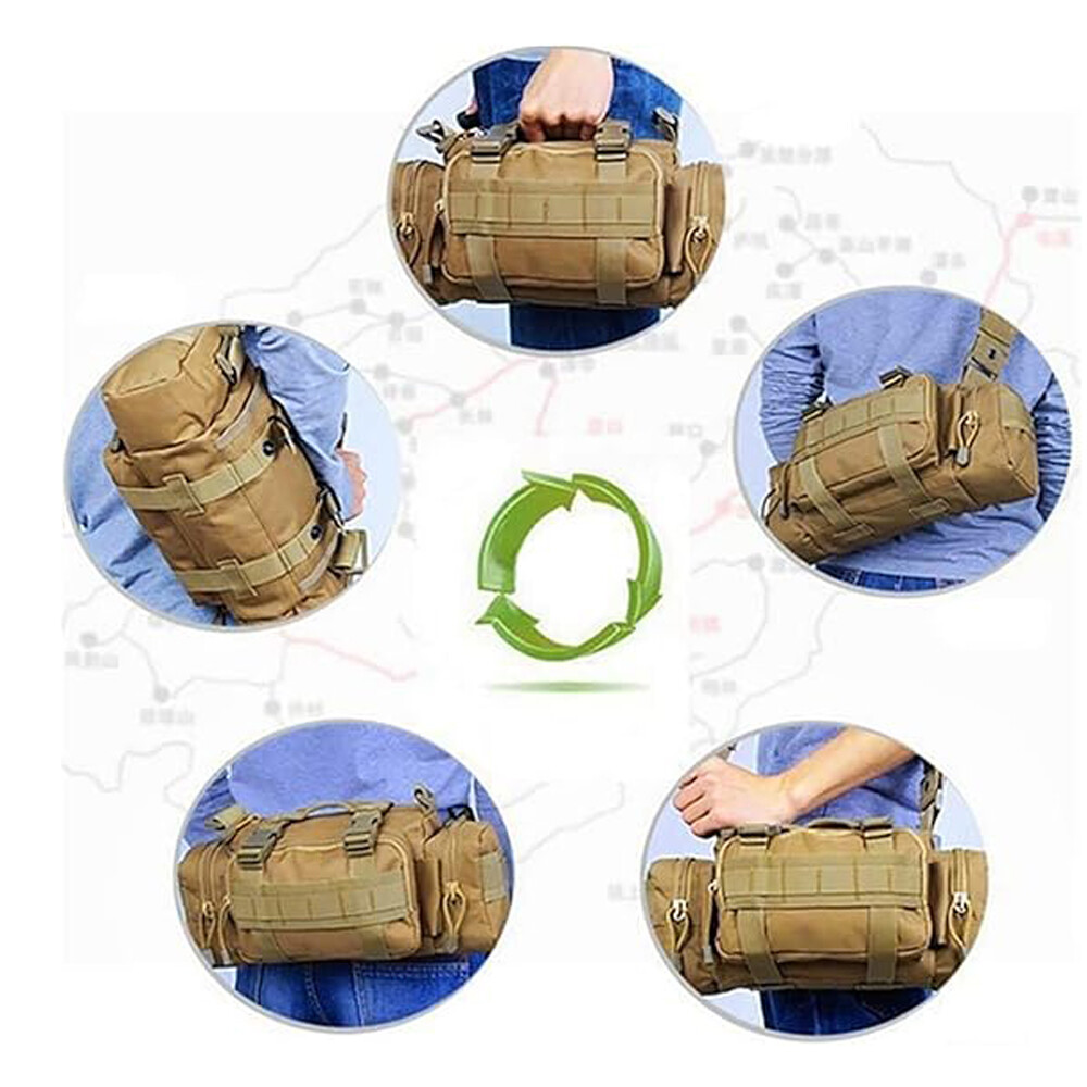 Tactical Waist Pack Deployment Bag Military Molle Waterproof Fanny Pouch US