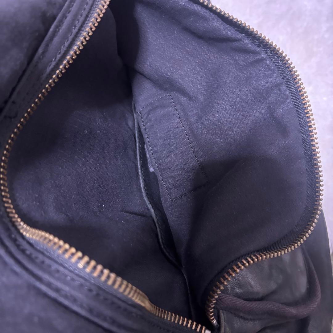 Diesel Men Vhtf Backpack Laptop Storage Denim Leather Black 45×30×9cm Luxury ITA