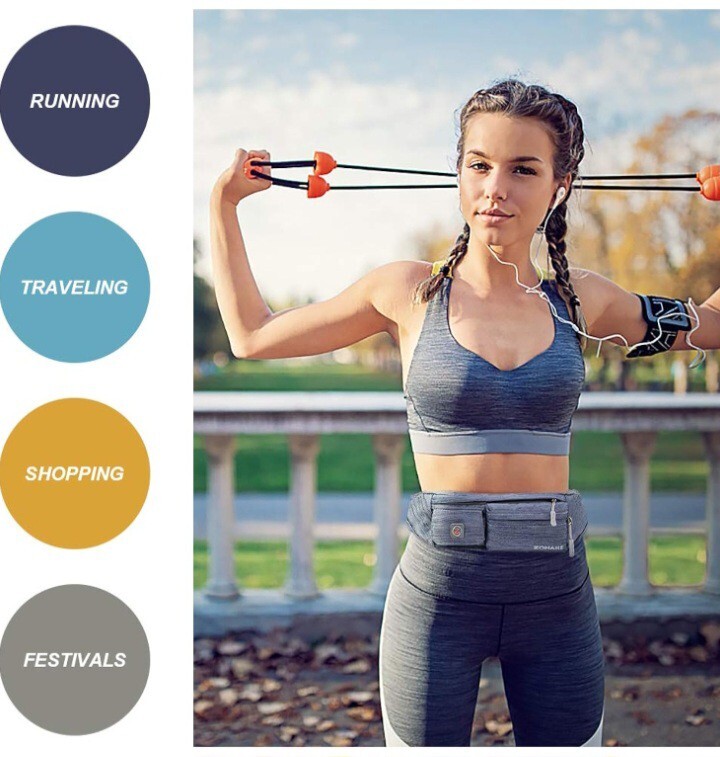 Crossbody Fanny Pack For Women Men:Small Runners Belt Bag With Adjustable Strap