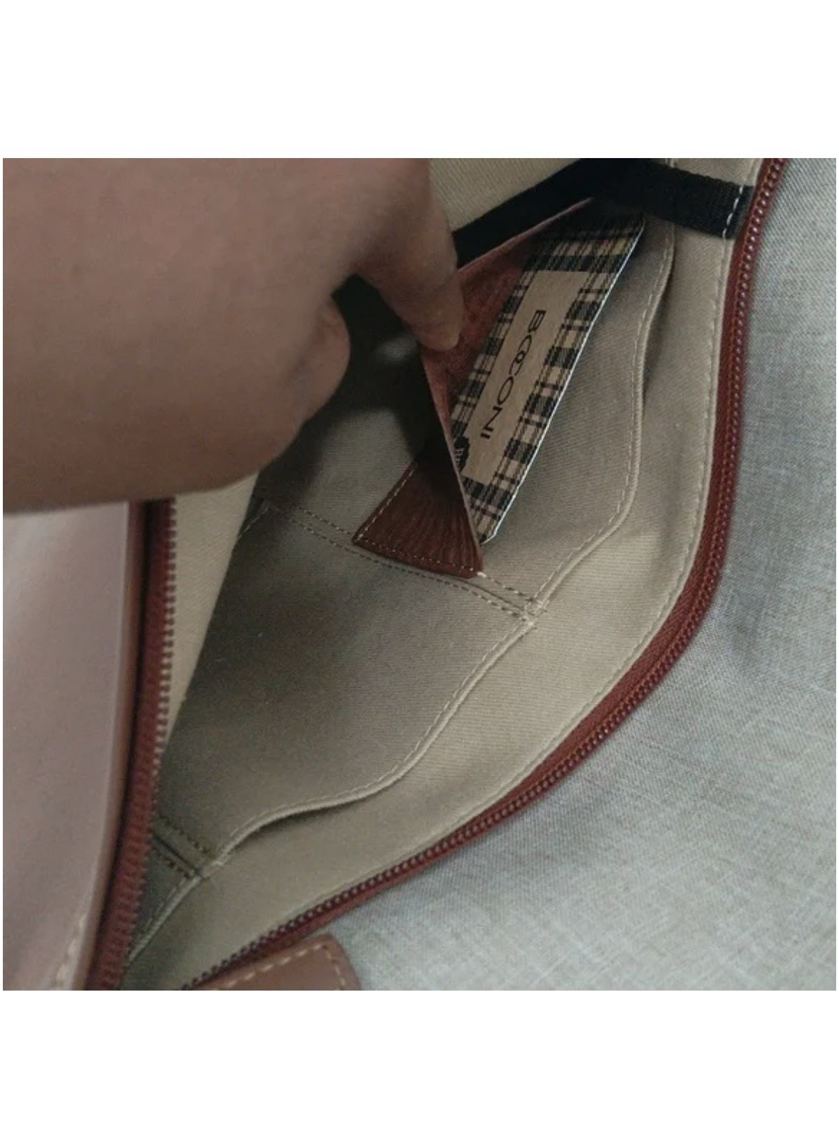 BOCONI brown Leather -Stylish Backpack. Comparable price $350