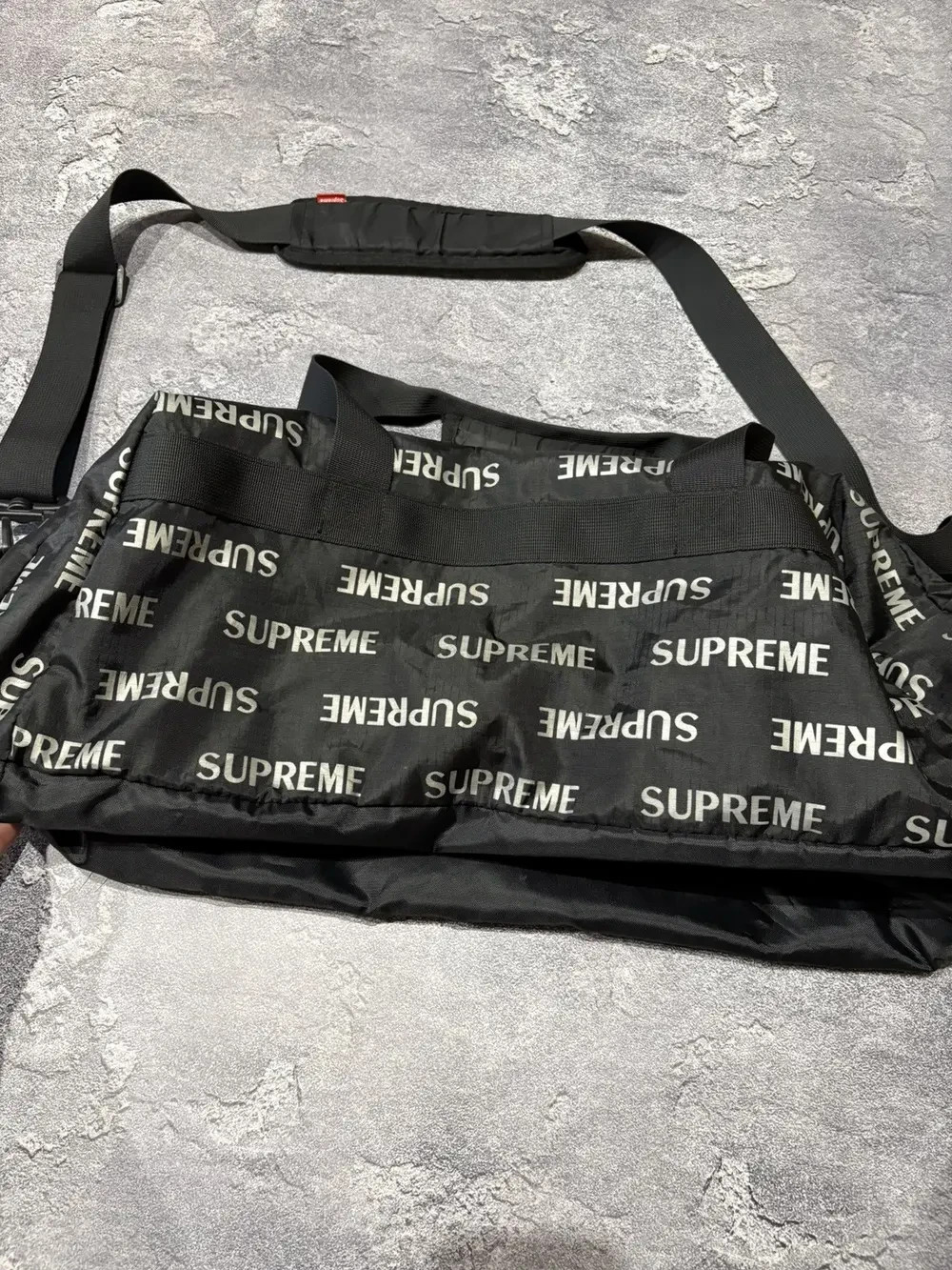 Supreme 3M FW16 Reflective Repeat Duffle Bag