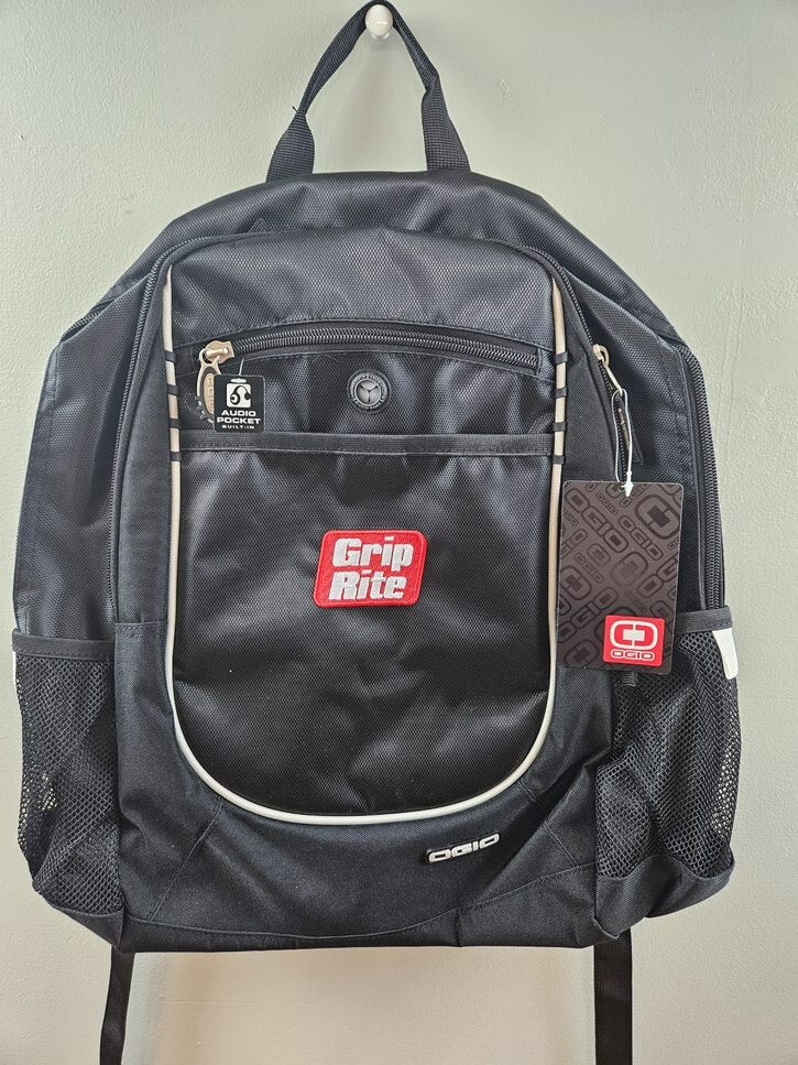 OGIO Carbon Model Backpack Gripe Rite Embroidered Work Travel Padded Laptop NWT