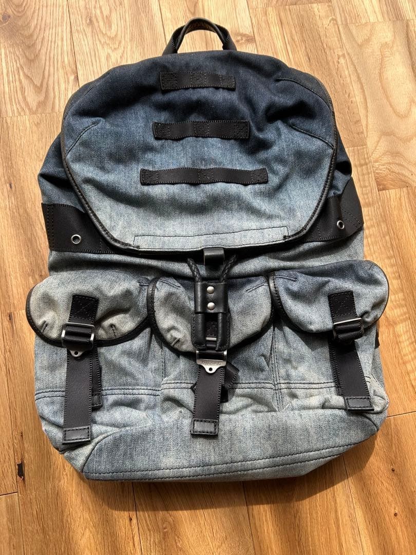 Diesel Men Tried on only Backpack Denim 43x33x16cm Almost unused Luxury Stylish