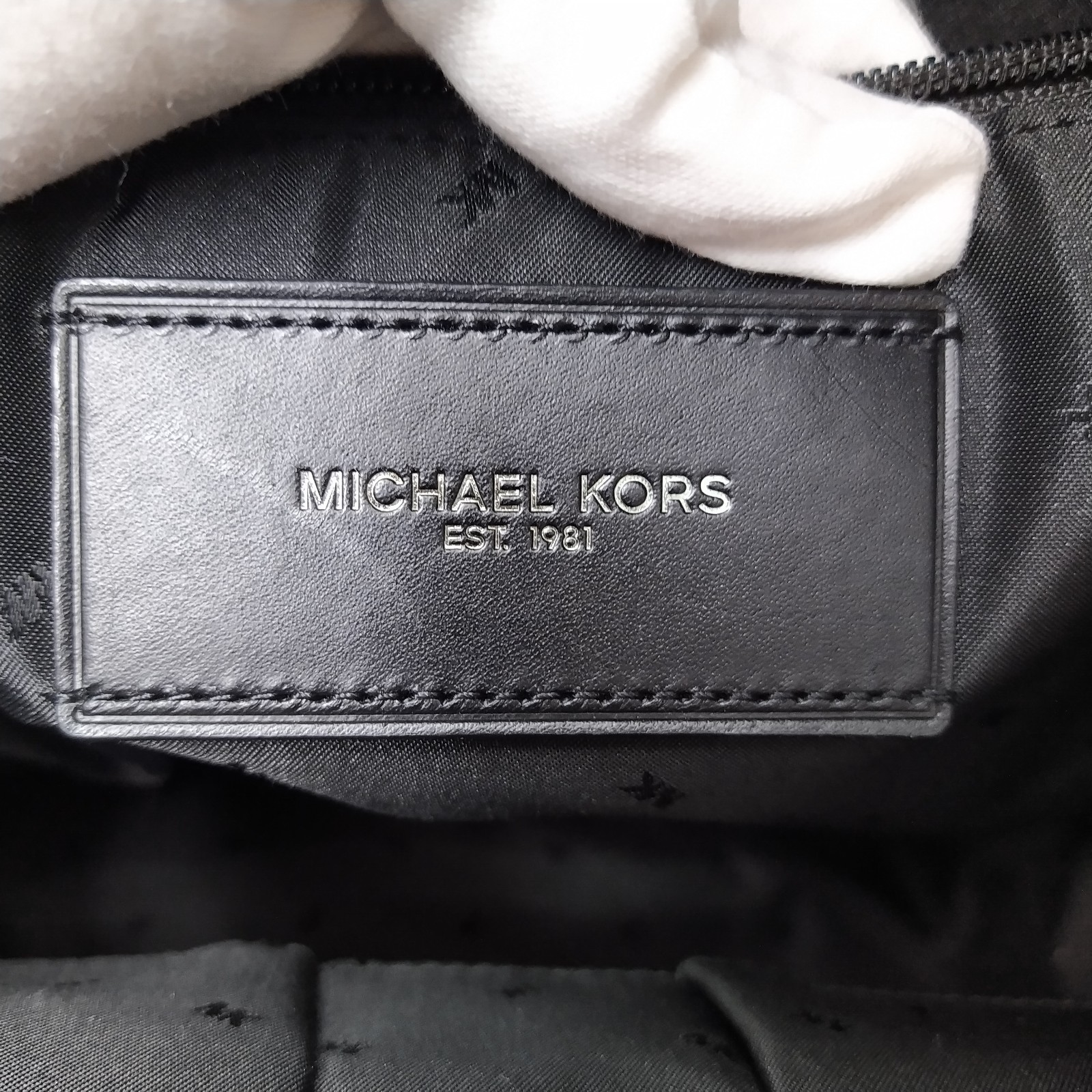Michael Kors Olive Green Leather Zipper Closure Top Handle Backpack