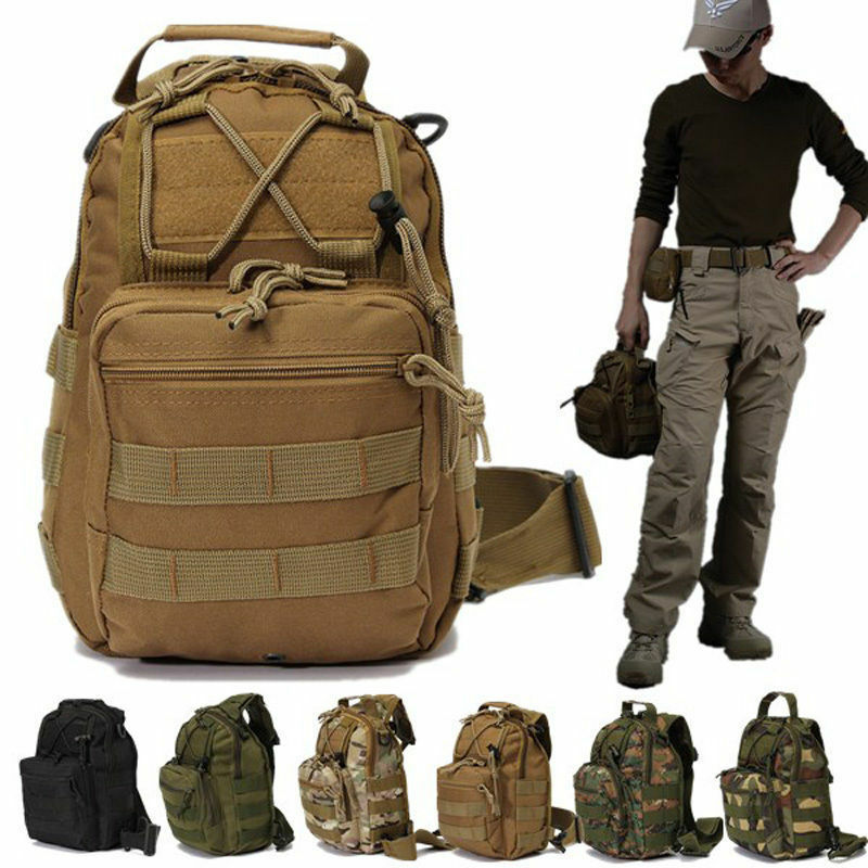 Tactical Single Shoulder Pack Crossbody Military Backpack Molle Sling Backpack