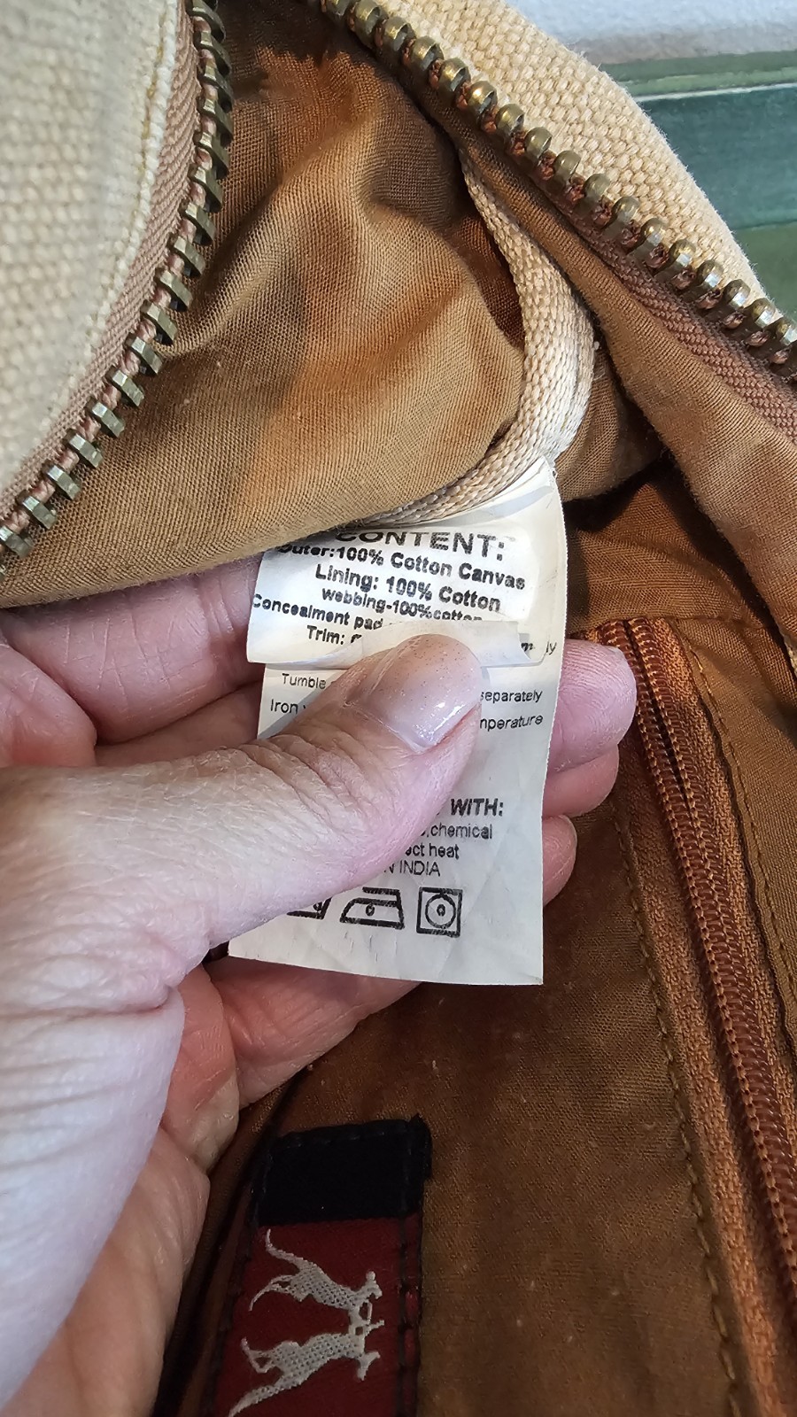 Kakadu Traders Messenger Shoulder Crossbody Bag Tobacco Australia Canvas Leather