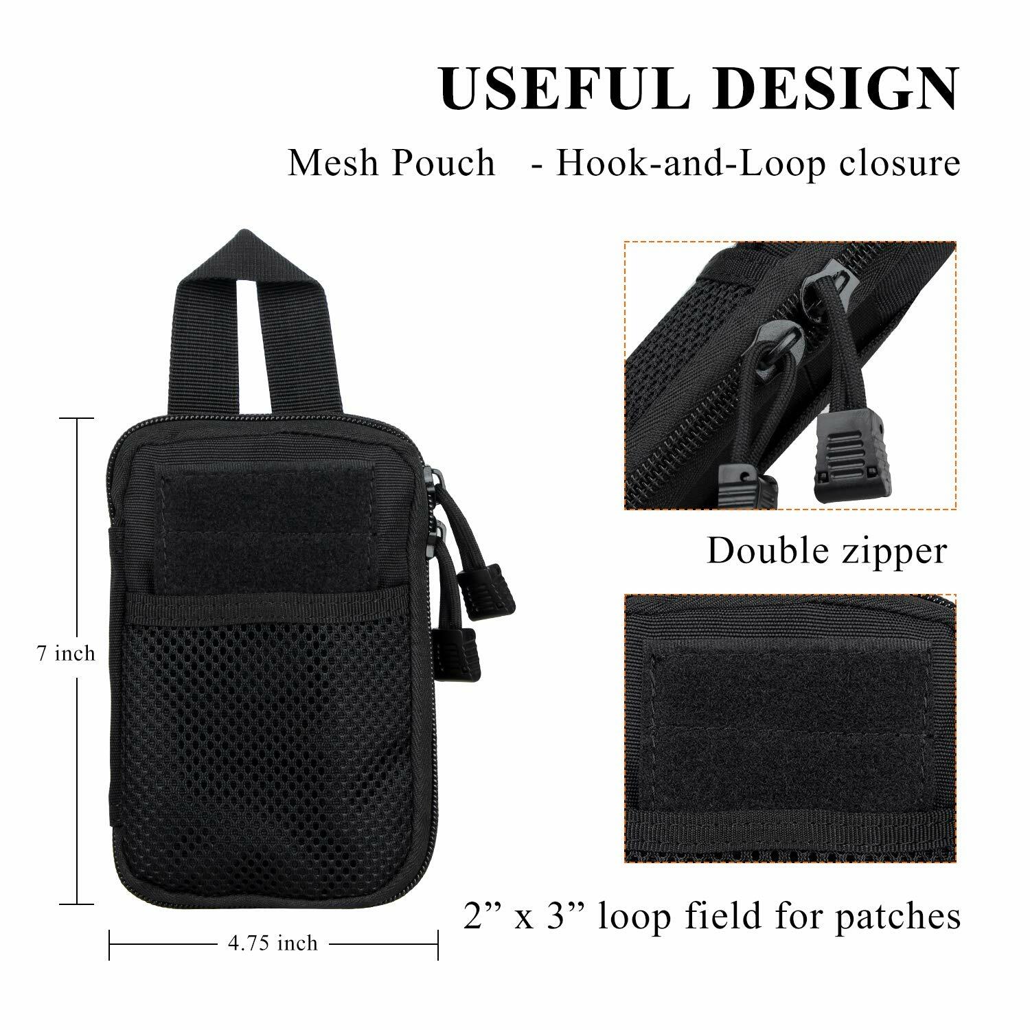 Tactical Molle Pouch EDC Tool Accessory Belt Waist Pack Phone Bag Hunting Pouch