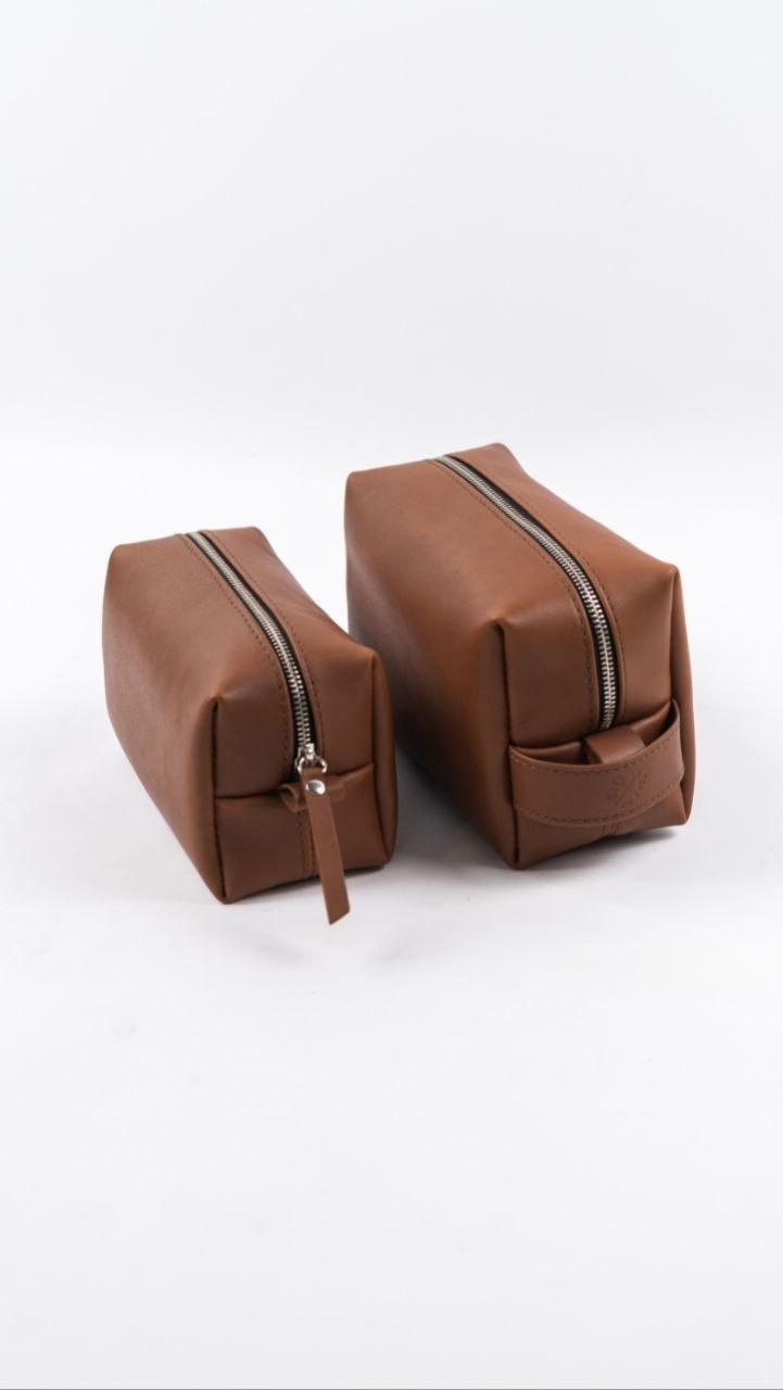 Handmade Leather Toiletry Bag Leather Dopp Kit Bag, Mens Toiletry Bag