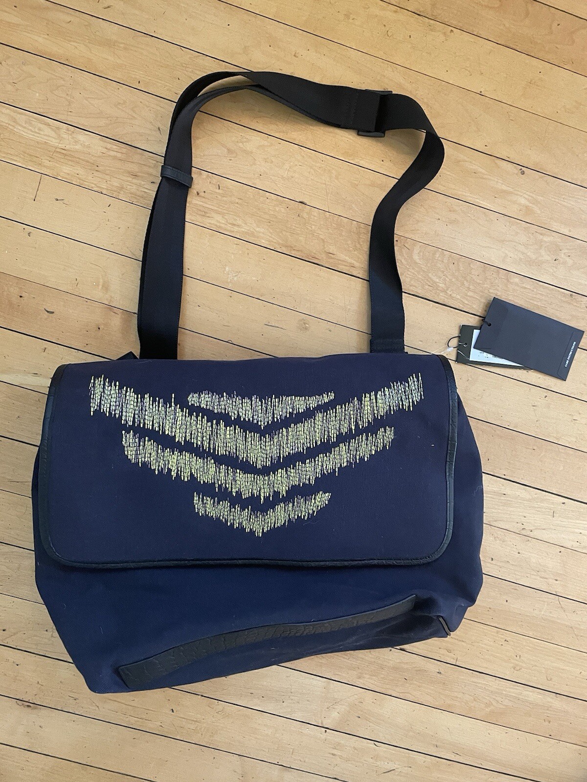 Emporio Armani New Messenger Bag Navy Blue MSR $ 495