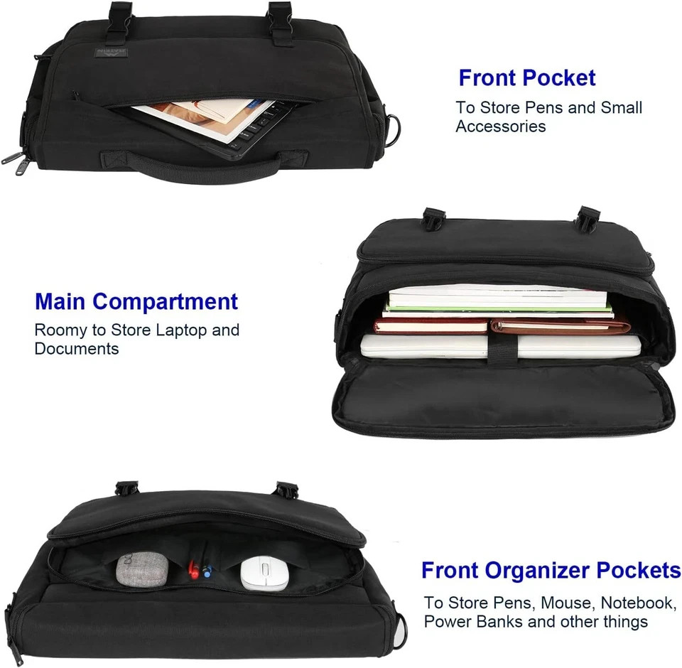 Messenger Bag For Men Lightweight Laptop Briefcase Crossbody Office Satchel New