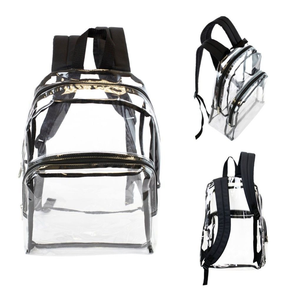 Back to School with this Durable Clear Vinyl School Backpack
