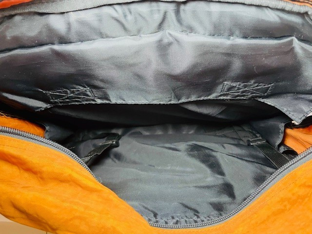 Vintage Triple Five Soul NYC Messenger Backpack Convertible Orange 90s 2 in 1