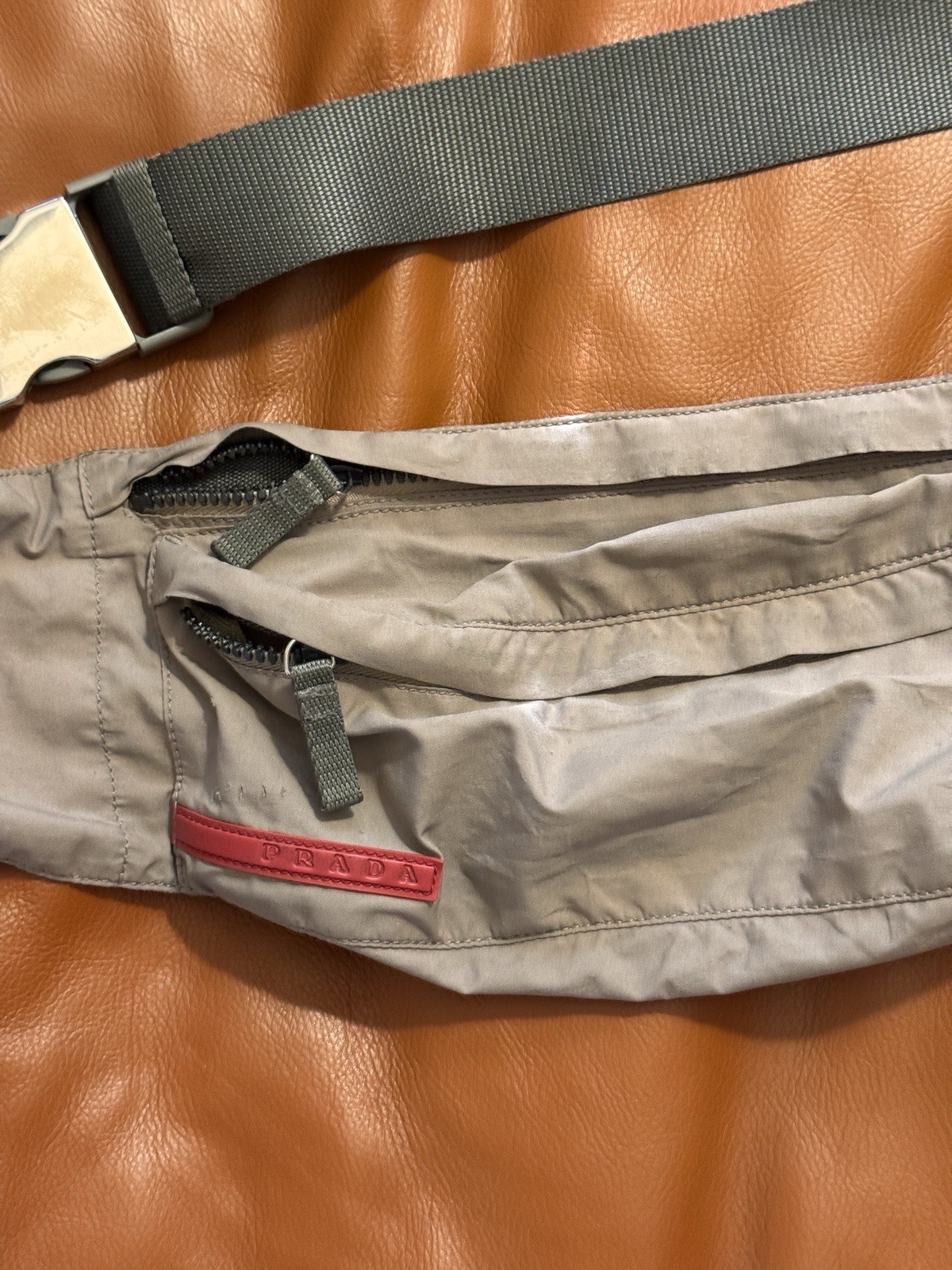 Prada Nylon Bum Bag – Grey