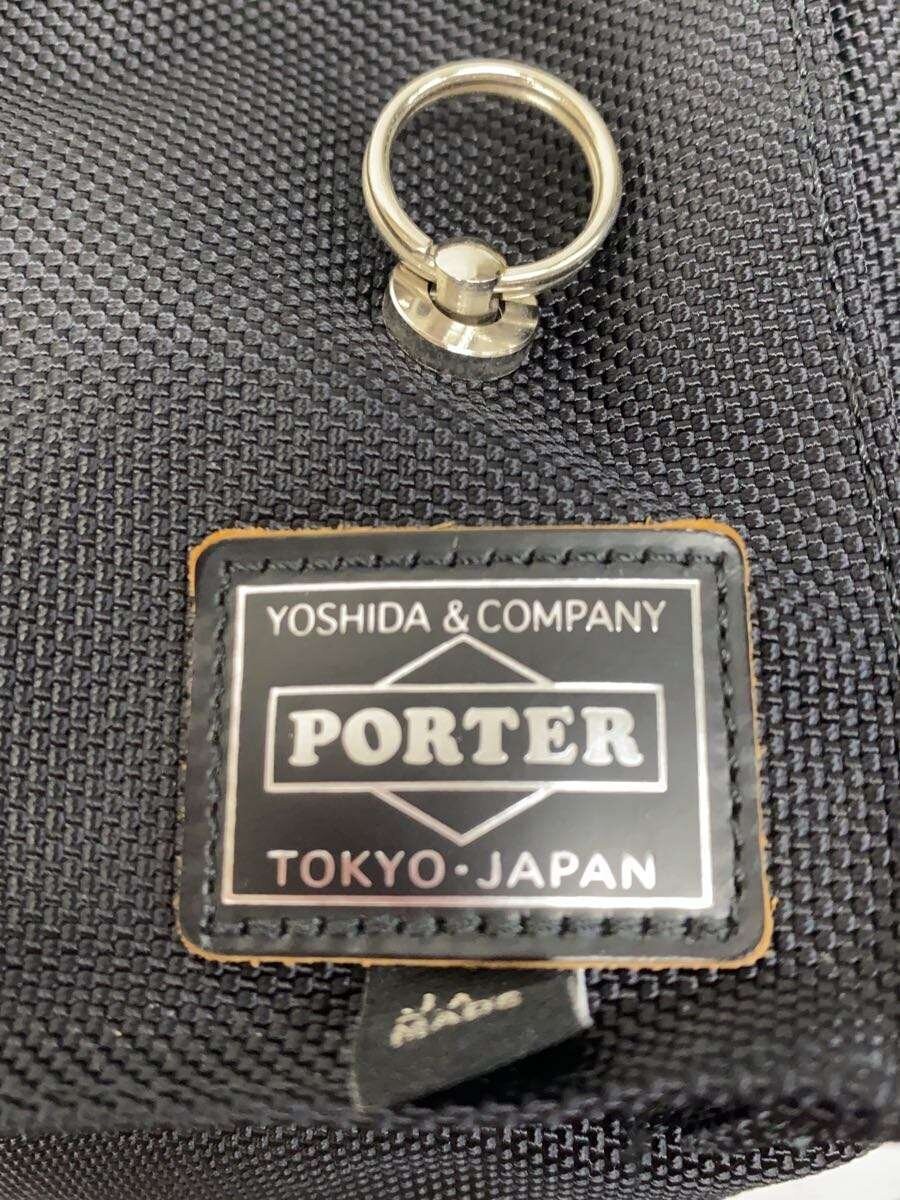 Authentic Porter Nylon Shoulder Bag Black 9cm Depth 13cm Height 23cm Width