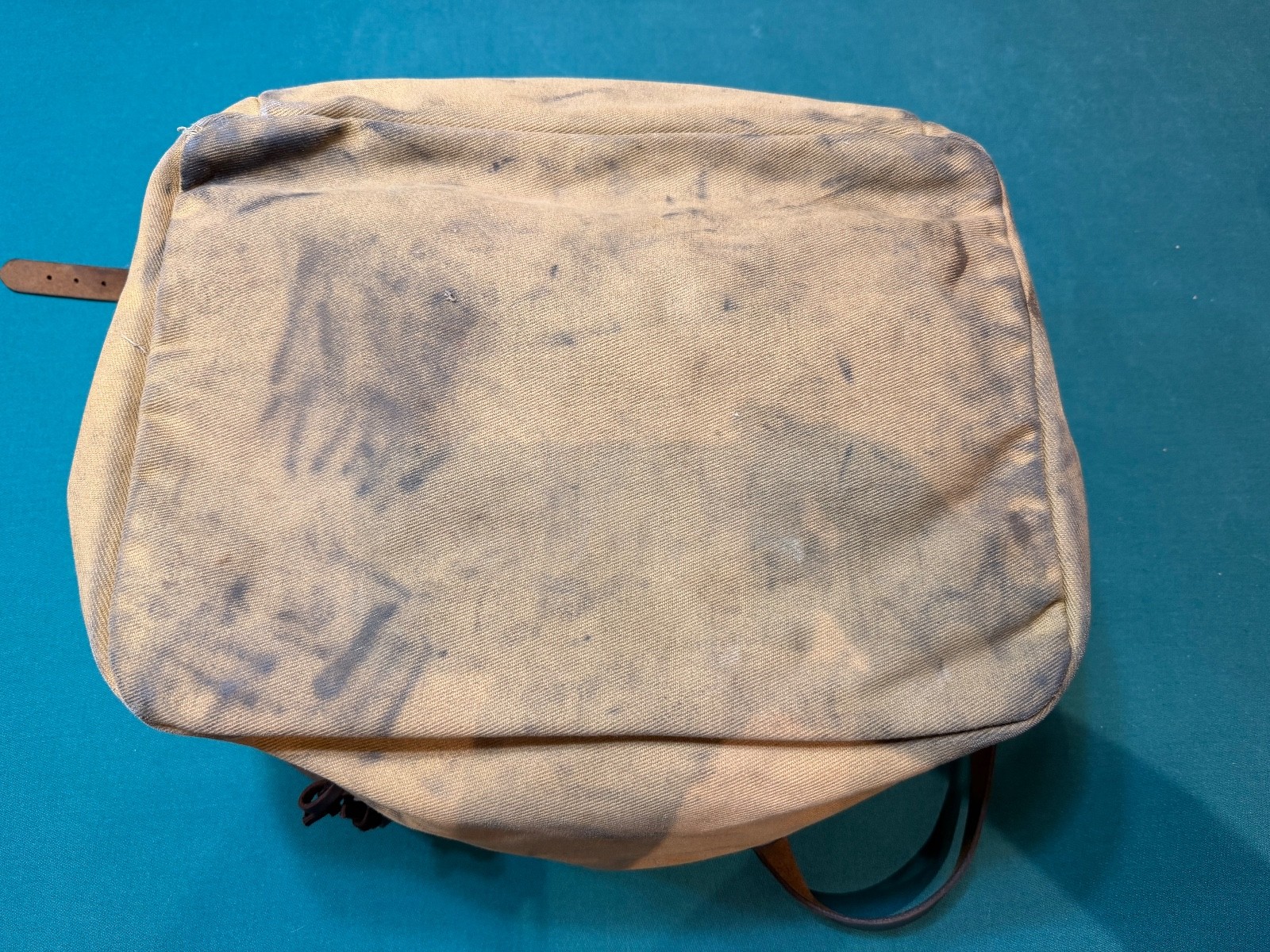 Filson Large Compartment Bag #265 Used Dark Tan Very Rare USA Made in the USA