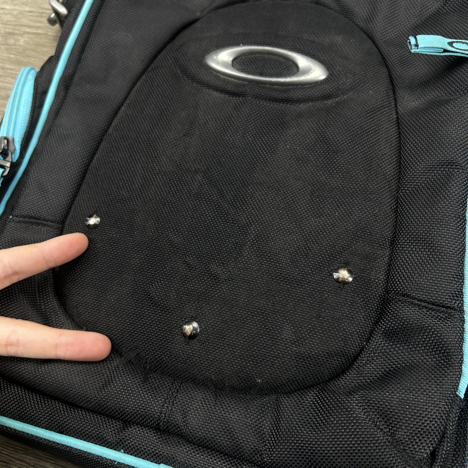 Oakley Software Laptop Backpack Bag Blue Trim Travel Shoulder Messenger Gorp Y2K