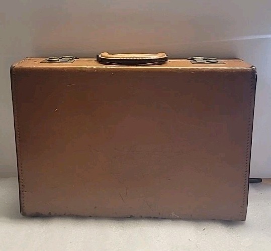 VTG RARE Schel Craft De Buff Briefcase Cowhide