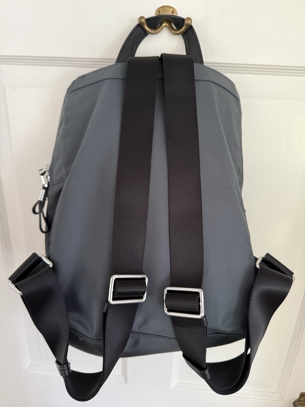 Tumi Gray Medium Backpack Zip Closure Adjustable Straps Inner/Outer Pockets